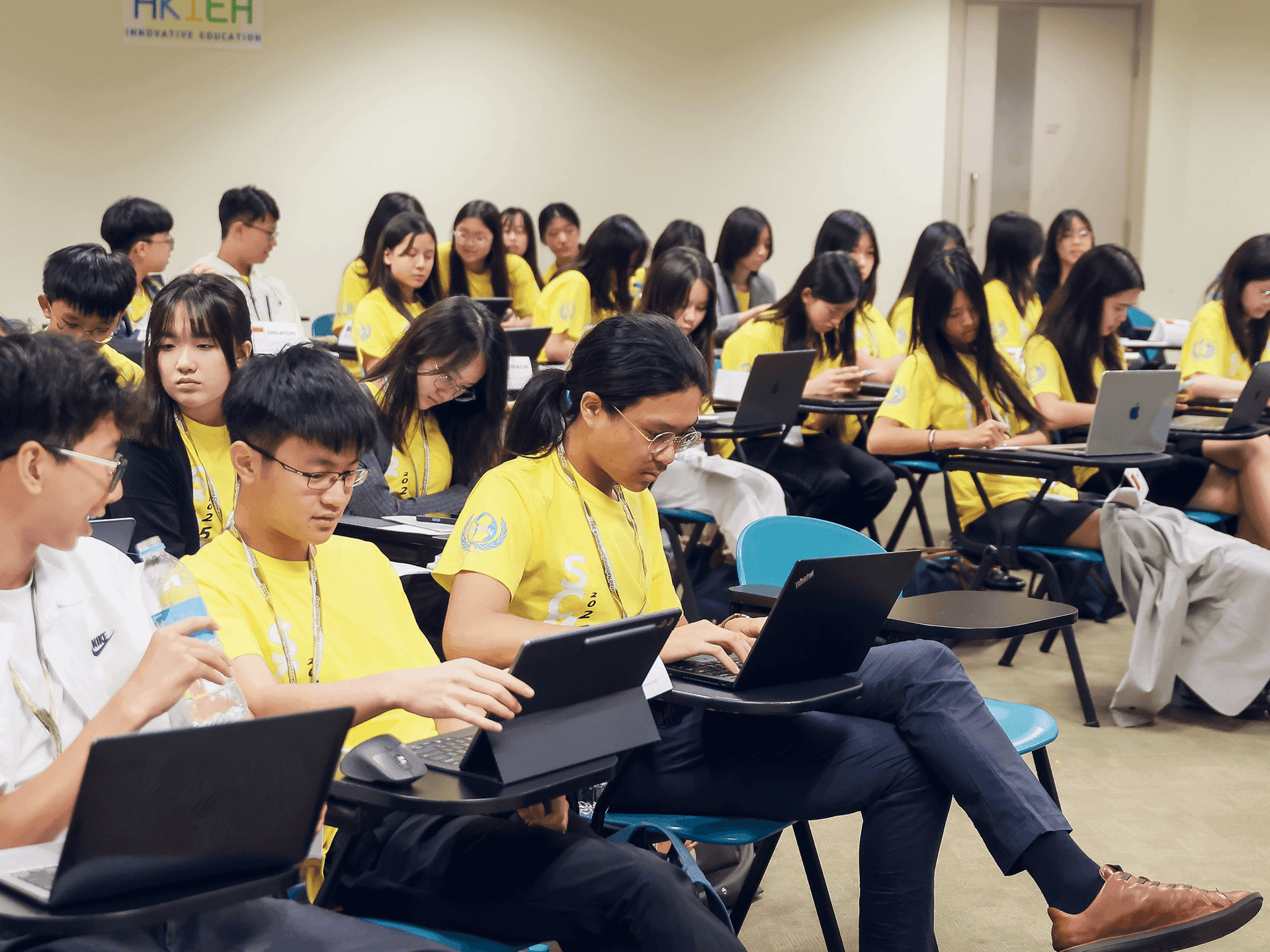 Students collaborating